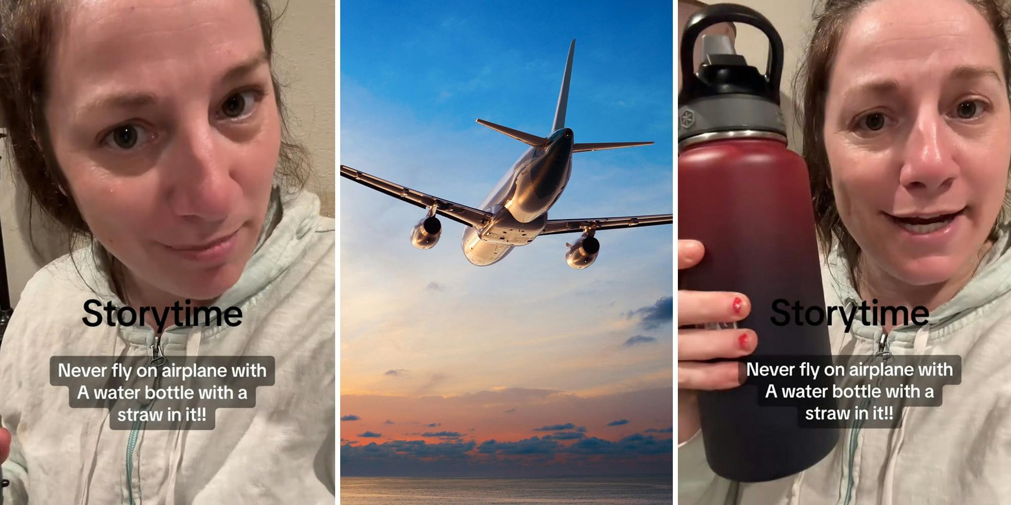 ‘I hit like 15 people’: Passenger says you shouldn’t bring straw-lid water bottles on planes