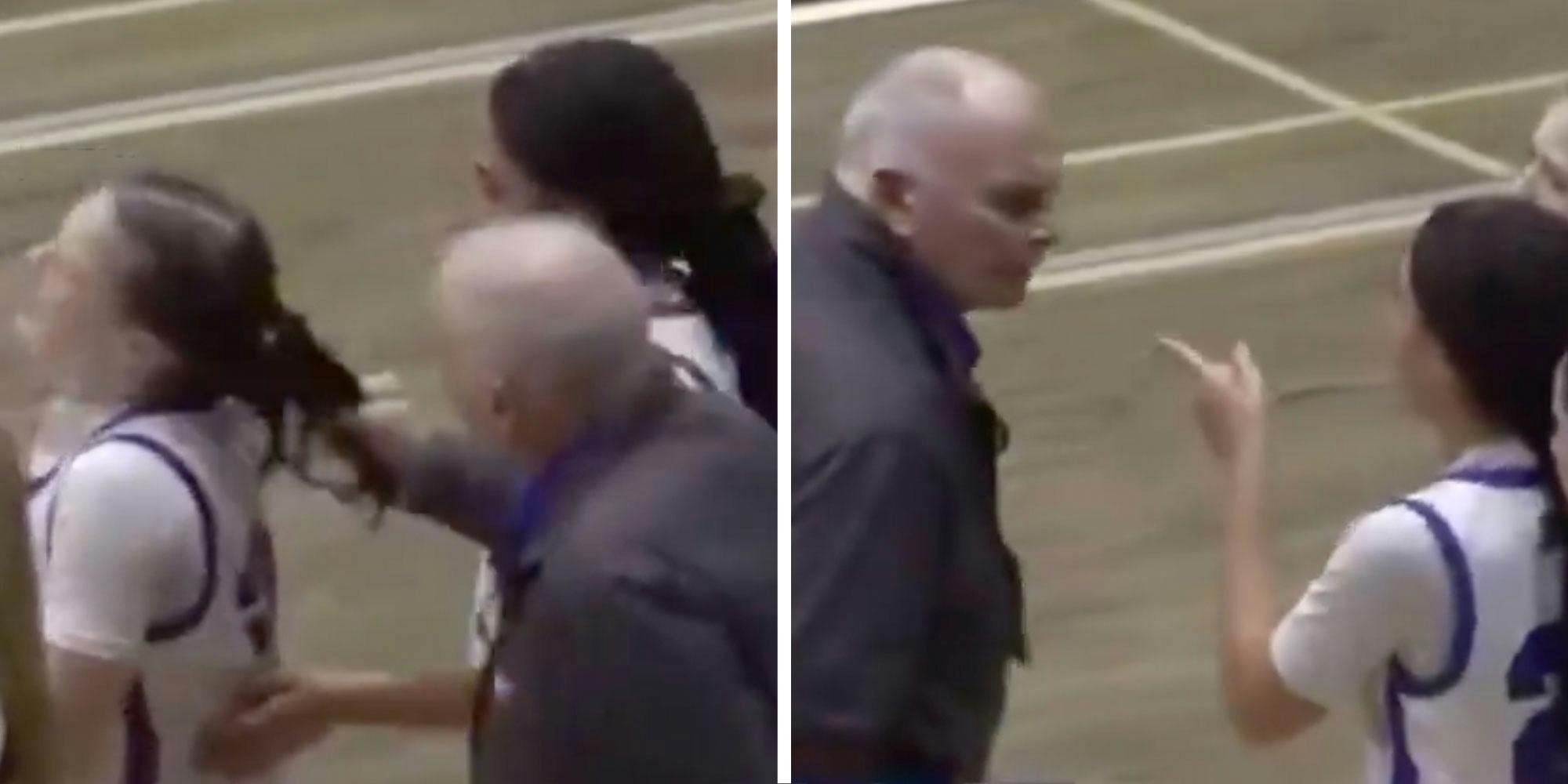 ‘She’s a real one for stepping in’: High school coach grabs player’s ponytail—and her teammate wasn’t about to let it slide