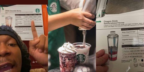 'I'm about to hop on Amazon and buy every single syrup': Starbucks worker exposes recipe cards with step-by-step instructions