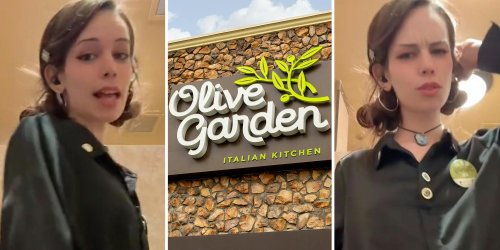 ‘And it’s the smallest dish you’ve ever seen’: Olive Garden server tries to convince customers to spend an extra $6 on alfredo sauce with breadsticks