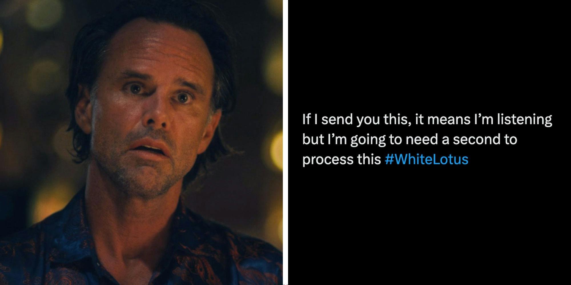 Walton Goggins’ ‘White Lotus’ meme is for anyone trapped in a nightmare conversation