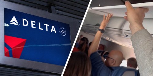 Delta Passengers Forced to Hold Up Ceiling After it Collapses Mid-Flight