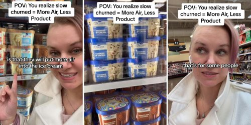 'You are 100% correct': Grocery shopper reveals how 'slow-churned' ice cream tricks customers