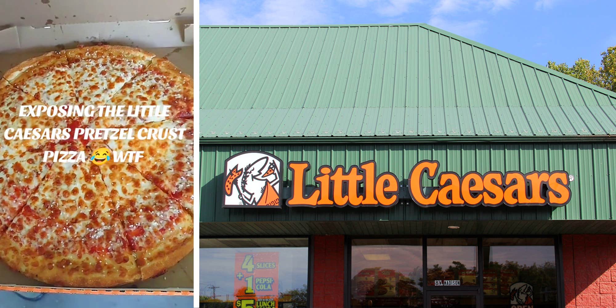 ‘False advertising’: Customer ‘exposes’ Little Caesars Pretzel Crust Pizza after asking the manager what’s really in the crust