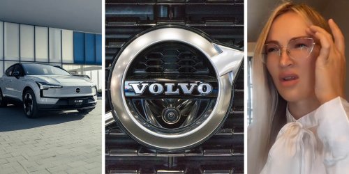 Woman Tries To Park Her Electric Volvo—Then She Ruins A Classic Discontinued Car