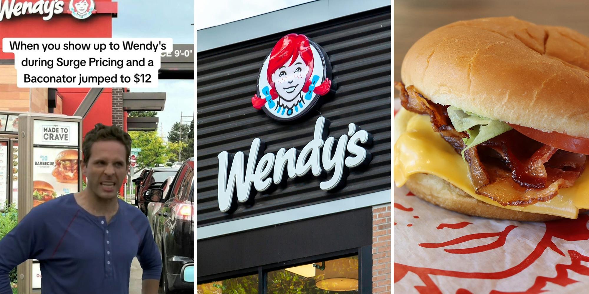 ‘Those poor Wendy’s employees having to tell customers that the $8 Baconator is more expensive’: Customers slam Wendy’s for alleged ‘surge pricing’