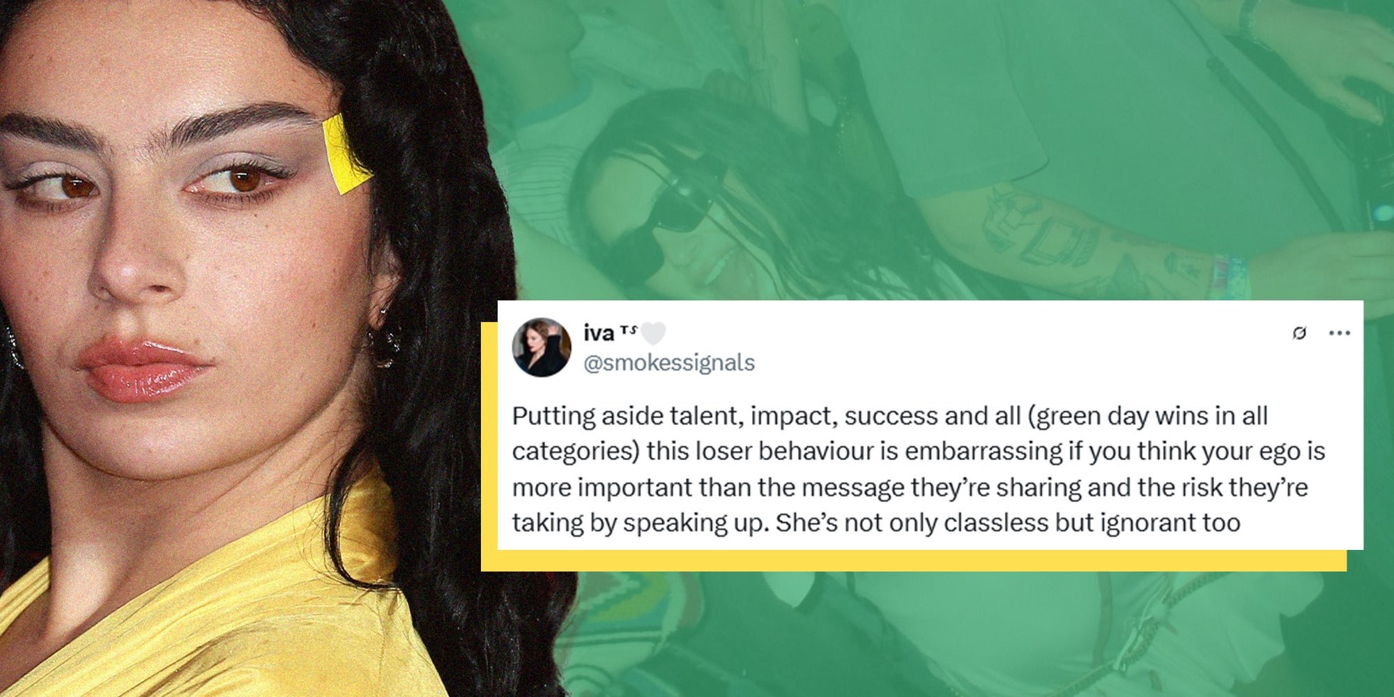 ‘Loser behavior’: Charli XCX called out for Coachella sash that fans say disrespected Green Day