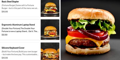This burger joint renamed its menu after office supplies to help remote workers expense lunch
