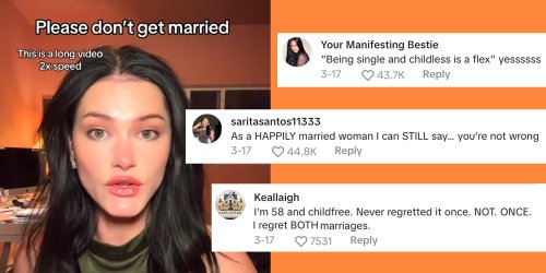 ‘As a happily married woman I can still say you’re not wrong’: Even married women are cheering this viral anti-marriage lesson