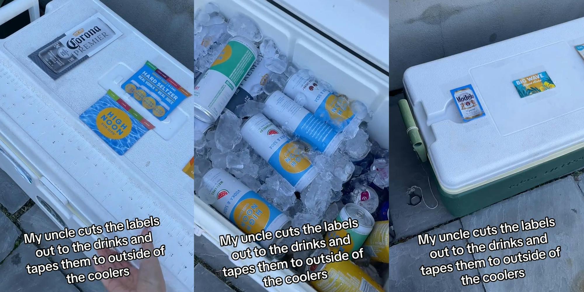 'How have I never thought of this': Uncle Cuts Out Modelo, Coke, and Sprite Labels in 'Genius' Cooler Hack