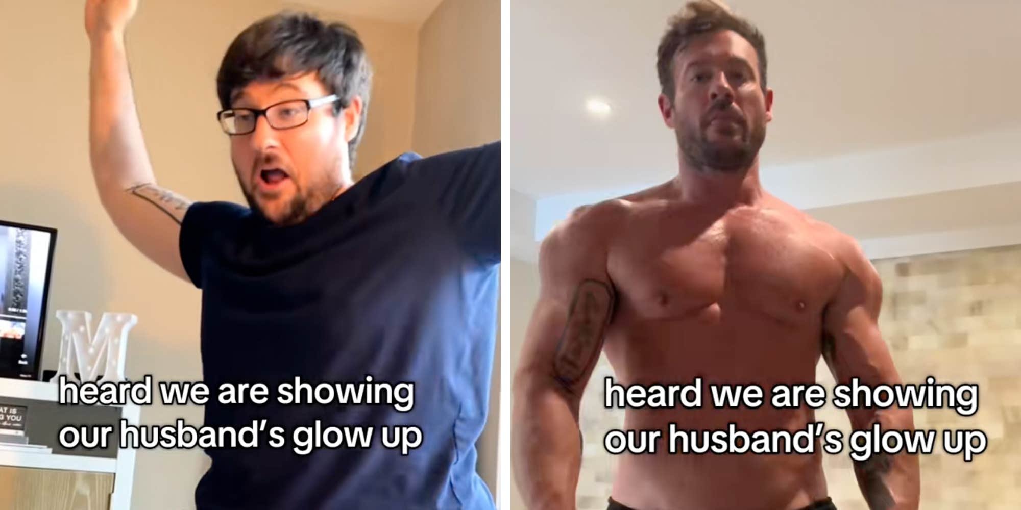 “Respectfully, jaw dropped”: The “husband glow-up” trend has wives bragging and the internet thirsting