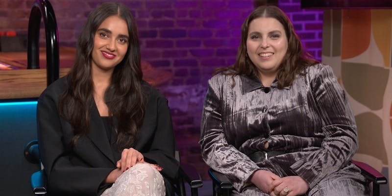 Geraldine Viswanathan and Beanie Feldstein on their new film, ‘Drive Away Dolls’