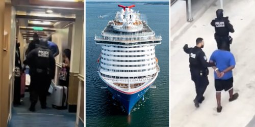 2 Carnival Cruise Passenger Were Filmed Being Arrested As Soon As Ship Ported