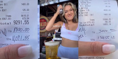 ‘I’m in the wrong profession’: Bottle girl shares how much she makes in tips