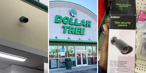 ‘They could have at least thrown the box away’: Shopper catches Dollar Tree using the same fake security camera it sells in store