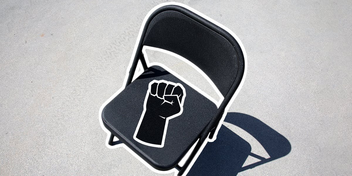 The folding chair meme: a symbol of black resistance