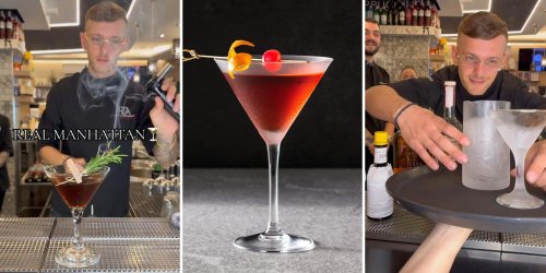 'Already knew he was wrong': Bartender shows how to make 'real' Manhattan. It backfires