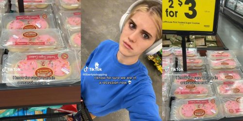 'I know for sure we are in a recession now': Walmart shopper shows store selling 2-pack sugar cookies