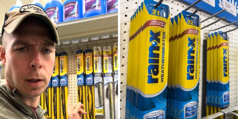 ‘All are bad in 6 months’: Auto store shopper spots Rain-X Vision wiper blades for $11.99. Then he notices another similar pair for $21.99