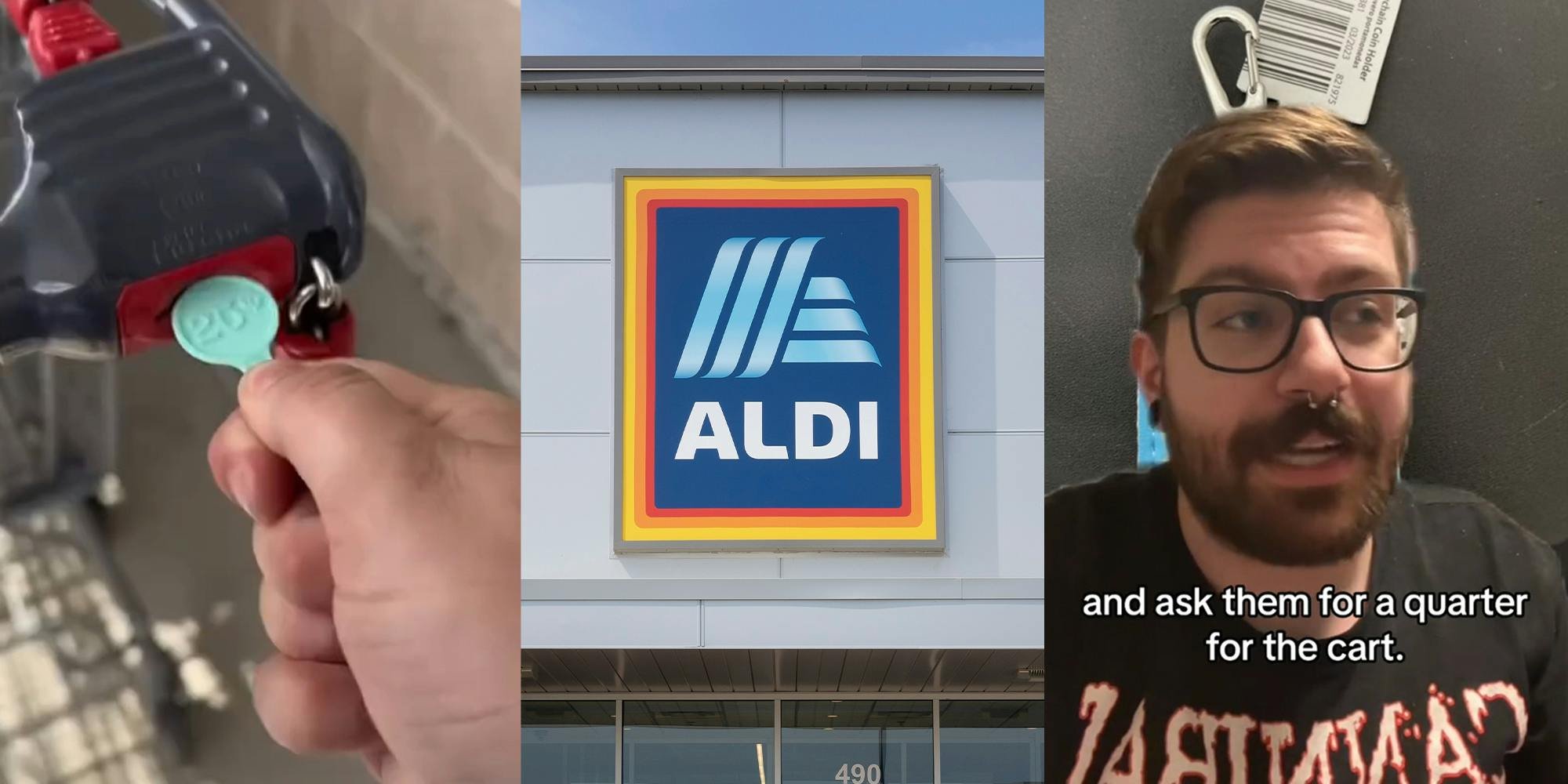 'Please never use these': Ex-Aldi worker warns against using shopping cart hack, says to ask for quarter instead