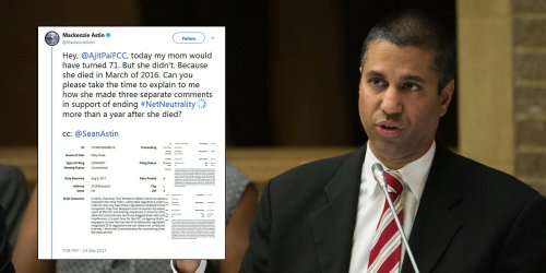Dead mother's fake FCC net neutrality comments go viral