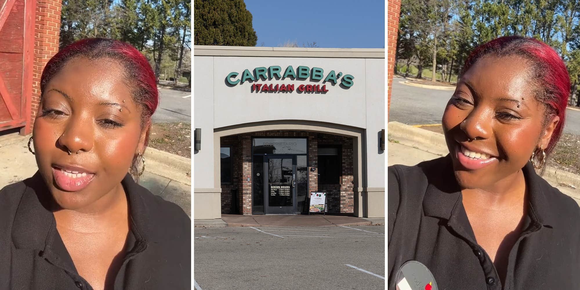 ‘There are no breaks here’: Carrabba’s worker says she was fired because she went outside to ‘get some air’