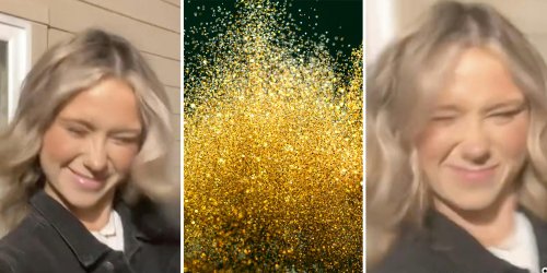 'Next level genius': Woman sprays herself with glitter before going out to deter cheating men