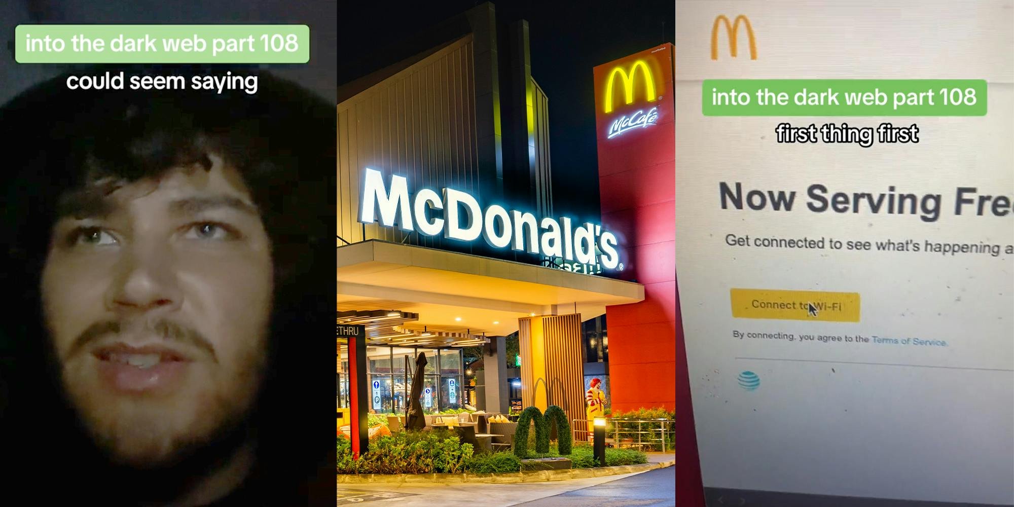 'NOT THE TEN PIECE ORDER': McDonald's customer surfs dark web on McDonald's Wi-Fi. He gets Chicken McNuggets