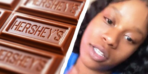 Woman Buys Hershey’s Chocolate Bar. Then She Opens It Up To A Weird Surprise