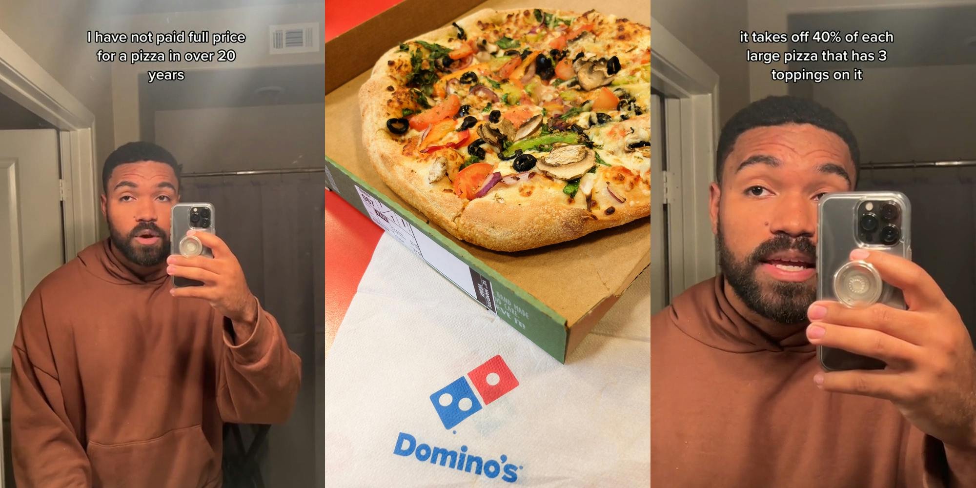 'I’m gonna use this the next time': Domino's customer says he hasn't paid full price for a pizza in over 20 years. Does his hack actually work?