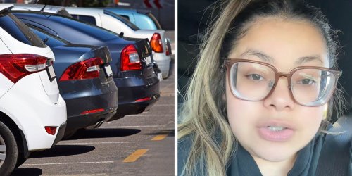 Woman Uses Trick To Avoid Dinging Car When Leaving Tight Parking Space