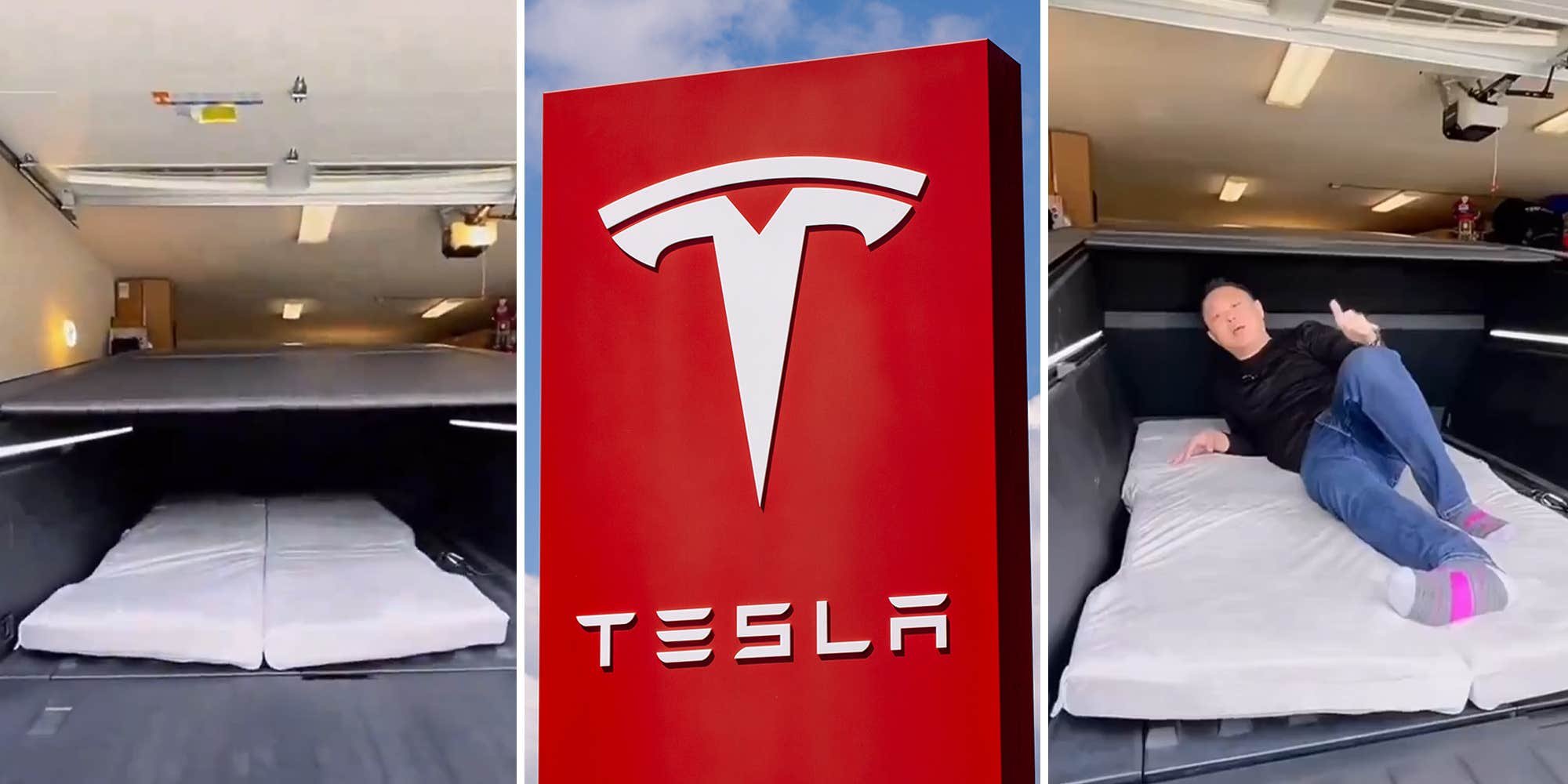 ‘The ultimate divorced dad vehicle’: Tesla owner sleeps in their Cybertruck