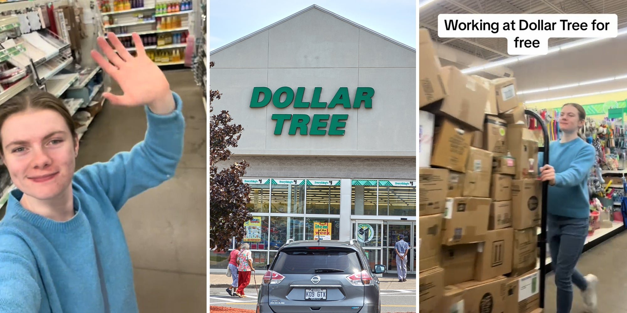 ‘Cleaning a dollar tree bathroom for FREE is crazy’: Woman walks into Dollar Tree and works an 8.5-hour shift. She doesn’t work there