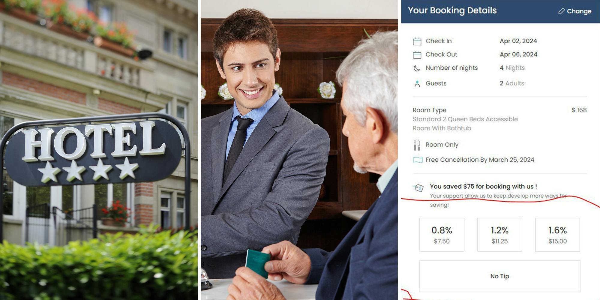 ‘I’d legit cancel and book directly from the hotel if I saw this’: Customer gets asked to leave tip after booking a hotel on a hotel online
