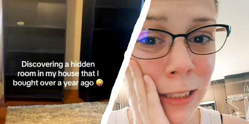 “I’m more concerned that your inspector didn’t find it”: Woman owns house for 1 year. Then she moves shelves and discovers a hidden room