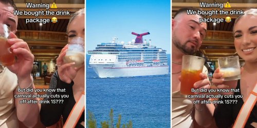 ‘I hit the limit and didn’t even get buzzed’: Carnival Cruise guests say they were cut off even though they purchased drink package