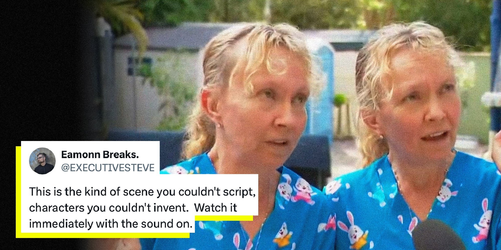 ‘Nothing can prepare you for this’: Everyone’s obsessed with the Australian twins speaking in perfect sync about a carjacking