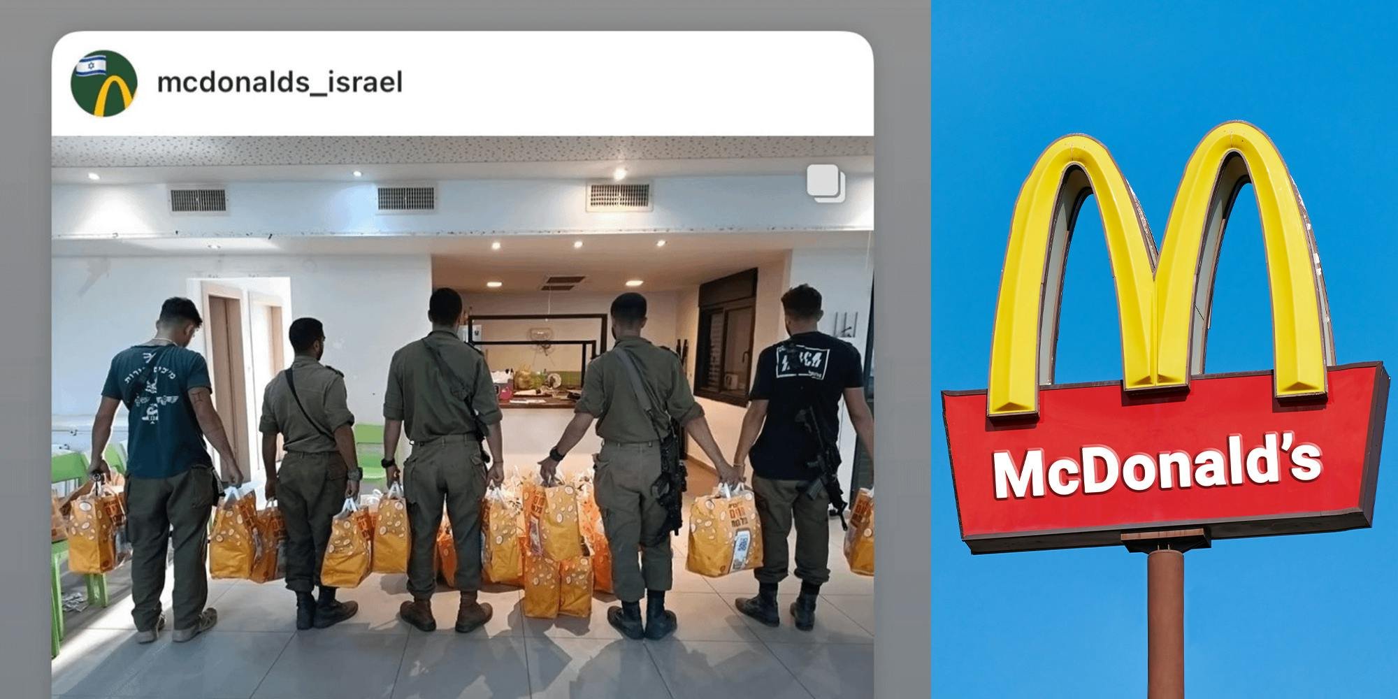 McDonald’s sparks debate after allegedly donating free meals to Israel military