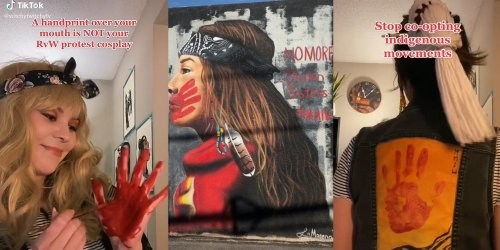 Indigenous TikToker calls out Roe v Wade protesters for co-opting imagery used to protest murdered and missing Native American women