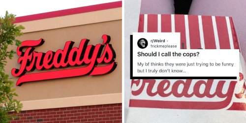 Freddy’s Customer Orders Meal. Then They Look at "HELP" on Receipt