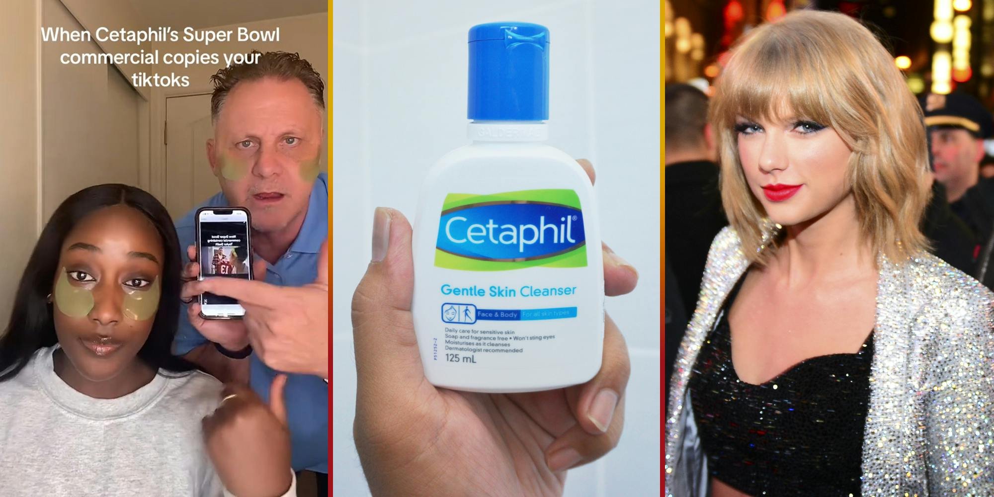 'It's our story': Father-daughter TikTok duo says Cetaphil stole one of their videos for its Taylor Swift-inspired Super Bowl ad
