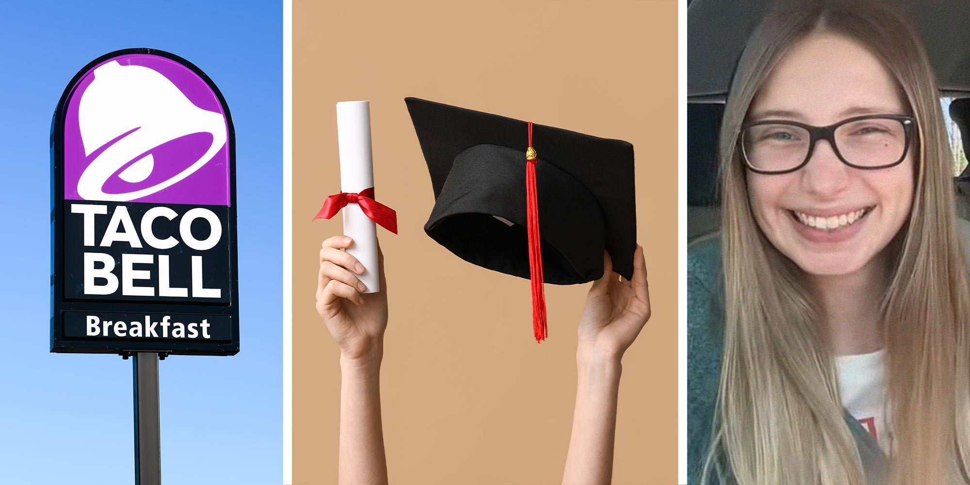 ‘They can have my change now’: Woman works at Taco Bell for 6 months. Now she’s graduating from college for free