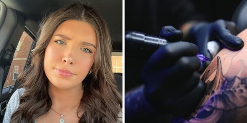 ‘I’m sorry I didn’t mean to…’: Woman notices fellow bar customer has a scissors tattoo. Then she discovers what it actually means