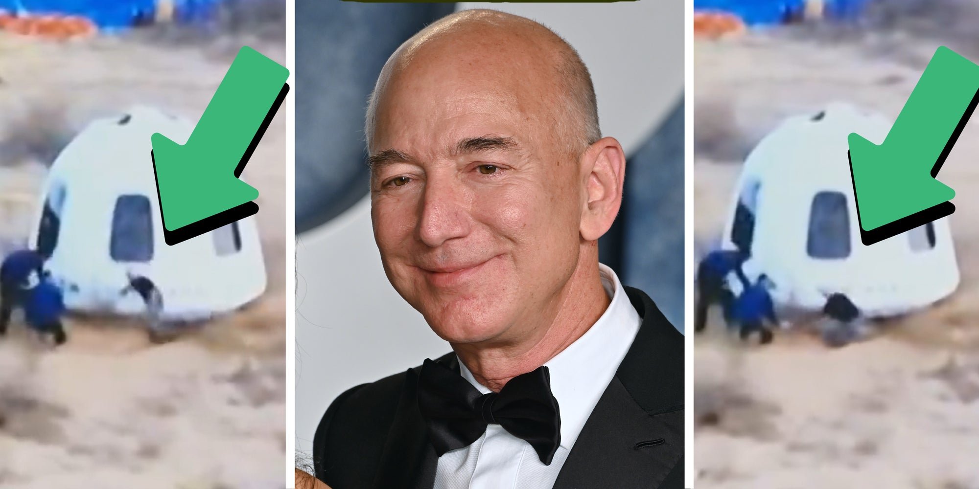 Jeff Bezos faceplants trying to greet fiancée after space flight