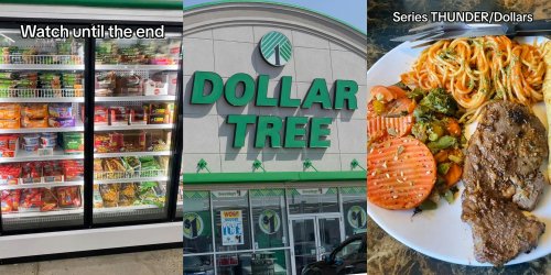 'Why are the comments acting as if people aren't out here struggling?': Viewers defend man who makes a steak dinner with only items from Dollar Tree