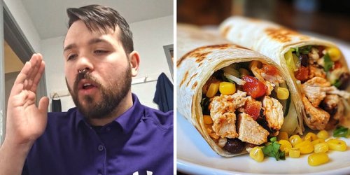 ‘Why do they do this?’ Man prepares microwave burrito for lunch. Then he reads the label