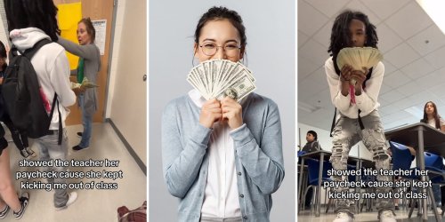 Student Brings Stack of Cash to School To Flex on His Teacher's Pay