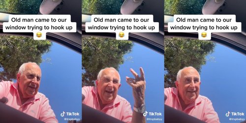 ‘’My wife doesn’t have to know’…gramps been doing this his whole life': TikTokers film ‘old man’ trying to hook up with them