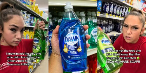 'I never been so confused': Shopper says she found out she's been using Dawn green apple soap wrong this whole time