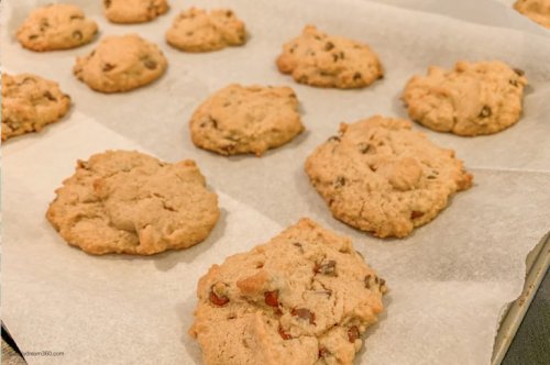 Keto Peanut Butter Chocolate Chip Cookies made with Carbquik®